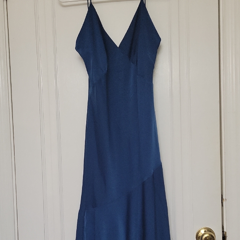 Banana Republic Asymmetrical Navy Dress